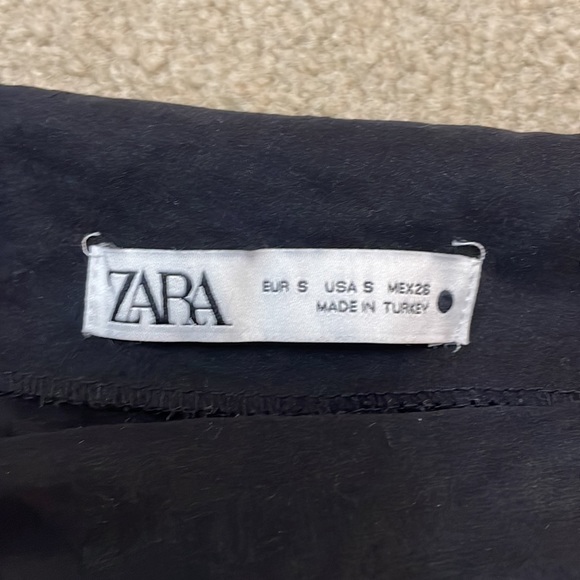 Zara Black Asymmetric Blouse - Picture 2 of 2